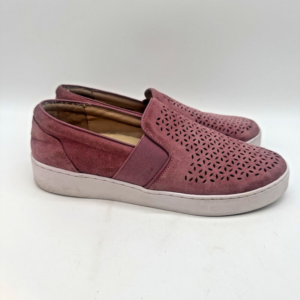 Vionic Kani TVW5352 Perforated Suede Slip-on Loafers Women's 9 Splendid Pink